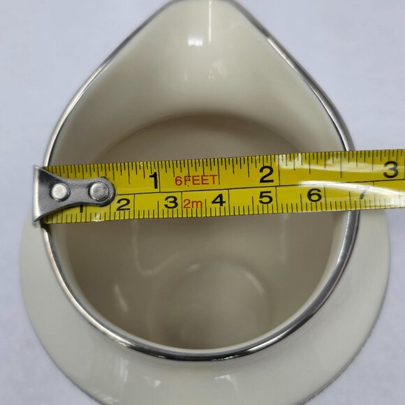 Lenox Presidential Collection Creamer Tuxedo Platinum Ivory Porcelain China - Picture 7 of 12